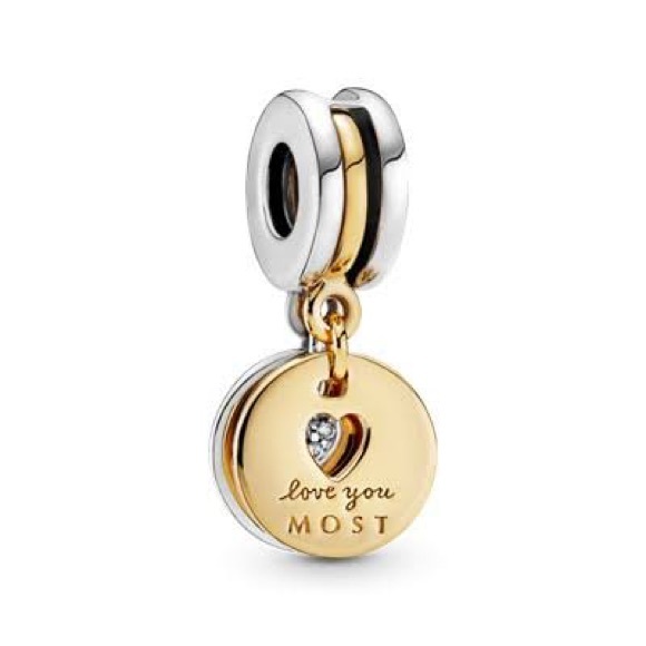 Pandora Love You More and Most dangle charm - Picture 5 of 5